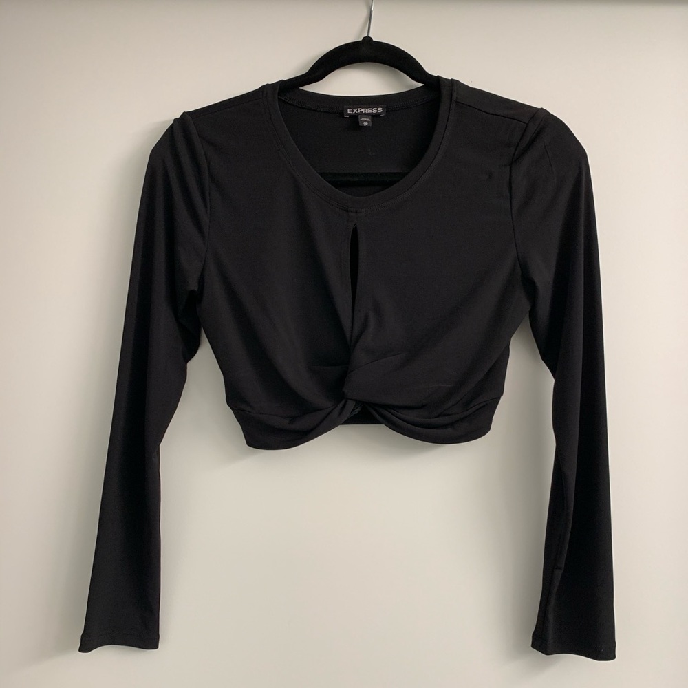 Black crop top
